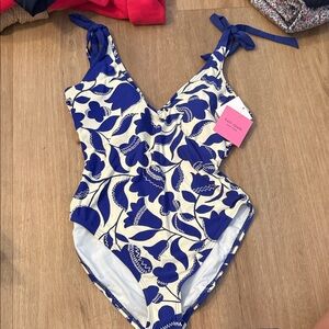 kate spade Navy and Cream women’s Swim One Piece